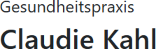 Gesundheitspraxis Claudie Kahl